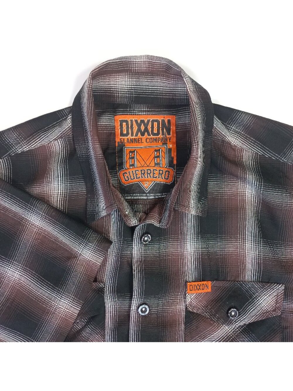 dixxon flannel medium M mens Guerrero Short sleeve plaid bamboo